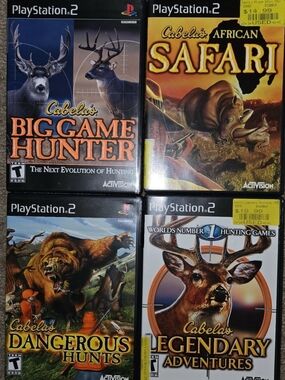 Cabela's ps2 Lot, complete and tested.